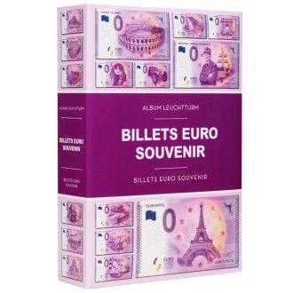 Album pre 420 bankoviek „Euro Souvenir“ na individuálne zbieranie. Album so 70 zviazanými listami pre "Euro Souvenir" bankovky. Farebný, laminovaný obal s rôznymi motívmi medzinárodných bankoviek. 
Celková veľkosť: 180 x 255 x 55 mm (7 x 10 x 2 1/8 ").