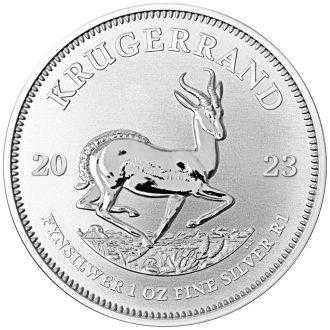 Jendá sa o šieste vydanie striebornej mince 1 Krugerrand v hodnote 1 oz z rafinérie Rand.
Po vydaní výročnej mince v roku 2017, ktorá bola vydaná pre zberateľov v kapsuli a s certifikátom, vstúpil legendárny Krugerrand v roku 2018 po prvý raz na medzinárodný trh so striebornými mincami. Krugerrand je nadčasový symbol charakteristického dedičstva Južnej Afriky a bol prvýkrát uvedený na trh v roku 1967 ako zlatá minca.
Vydanie roku 2023 v UNC kvalite ukazuje legendárny dizajn "Springbok". Na líci je uvedený prvý prezident Juhoafrickej republiky Paul Kruger od roku 1882 do roku 1902.