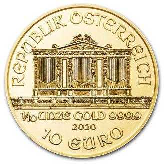 Najpredávanejšia zlatá investičná minca v Európe.
Skutočná klasika – Zlaté Investičné mince „Viedenská filharmónia“, ktoré boli vydané prvýkrát v roku 1989, a odvtedy patria k najvyhľadávanejším zlatým minciam na celom svete.
Rakúska mincovňa vyrazila túto mincu z 1/10 unce 99,99% čistého zlata.
Ikonická minca „Viedenská filharmónia“ má rovnaký motív od svojho vzniku a predstavuje niekoľko nástrojov viedenského orchestra – viedenský roh, violončelo, harfu, fagot a husle. Na lícnej strane je umiestnený slávny píšťalový organ zo zlatej sály viedenského Musikvereinu, ktorý je uznávaný po celom svete ako pozadie novoročných koncertov filharmónie.
Zlatá minca sa dodáva voľne bez balenia.