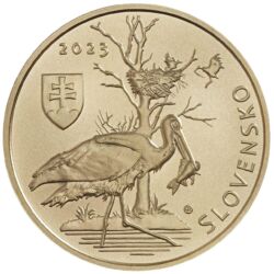 1136865-zberatelska_eurominca_5euro_bocian_cierny_2-jpg Minca. Fauna a flóra na Slovensku – bocian čierny.