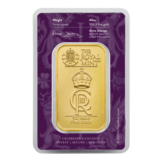 Na oslavu výročia nástupu Jeho Veličenstva kráľa Karola III. na britský trón sa k sortimentu tehličiek od Royal Mint pripája nový zlatý kus v limitovanej edícii 5000 ks.
 Každá táto zlatá tehlička, spĺňa najvyššie štandardy produktov z drahých kovov. Dizajn pochádza od majstra Thomasa T. Dochertyho a obsahuje heraldické symboly Spojeného kráľovstva. Každá tehlička obsahuje aj kráľovskú šifru Jeho Veličenstva Kráľa čím je jedinečná.
Tehlička Royal Celebration razená z drahých kovov je dostupná aj v jednouncovej a desaťuncovej striebornej edícii.