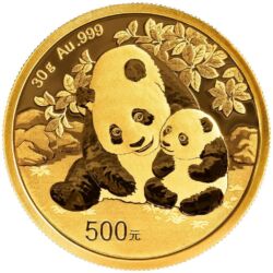 234001-panda_2024_30g_gold_coin_1-jpg Zlatá investičná minca Panda 30 g, rýdzosť zlata 999,9/1000, ročník 2024. Motív pandy sa každý rok mení.