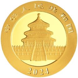 137490-panda_2024_15g_gold_coin_2-jpg Zlatá investičná minca Panda 15 g, rýdzosť zlata 999,9/1000, ročník 2024. Motív pandy sa každý rok mení.