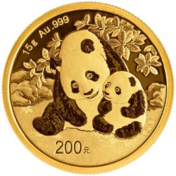 200232-panda_2024_15g_gold_coin_1-jpg Zlatá investičná minca Panda 15 g, rýdzosť zlata 999,9/1000, ročník 2024. Motív pandy sa každý rok mení.