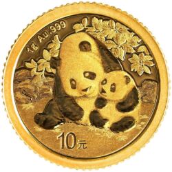 239823-panda_2024_1g_gold_coin_1-jpg Zlatá investičná minca Panda 1 g, rýdzosť zlata 999,9/1000, ročník 2024. Motív pandy sa každý rok mení.