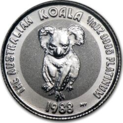 308156-koala_rozny-rocnik_platin_1-10_oz_coin_1-jpg Platinová investičná minca Koala od Perth Mint – jedna z mála pravidelne razených platinových bullion sérií na svete.