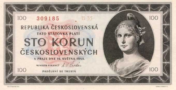 100 Kčs 1945, Séria "B35"
ČSR (1945 - 1953)
77.
Stav: UNC
 