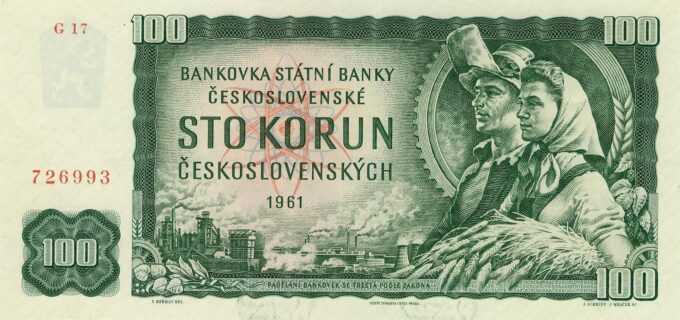 100 Kčs 1961, Séria "G17" - II. vydanie
ČSSR (1953 - 1992)
98.
Stav: UNC
 