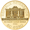 Najpredávanejšia zlatá investičná minca v Európe.
Skutočná klasika – Zlaté Investičné mince „Viedenská filharmónia“, ktoré boli vydané prvýkrát v roku 1989, a odvtedy patria k najvyhľadávanejším zlatým minciam na celom svete. 
Emisiu roku 2024 vyrazila rakúska mincovňa z 1/2 unce 99,99% čistého zlata. 
Ikonická minca „Viedenská filharmónia“ má rovnaký motív od svojho vzniku a predstavuje niekoľko nástrojov viedenského orchestra – viedenský roh, violončelo, harfu, fagot a husle. Na lícnej strane je umiestnený slávny píšťalový organ zo zlatej sály viedenského Musikvereinu, ktorý je uznávaný po celom svete ako pozadie novoročných koncertov filharmónie. 
Zlatá minca sa dodáva voľne bez balenia.