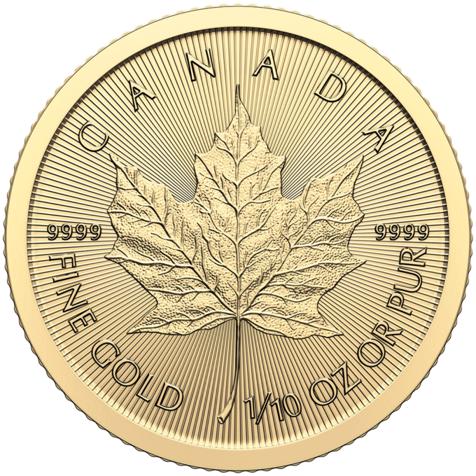 Kanadský javorový list je absolútnym bestsellerom a jednou z najpopulárnejších mincí medzi investormi a zberateľmi na celom svete.
Motívom kanadskej klasiky je tradične javorový list – národný symbol a „veľvyslanec“ Kanady. Rubová strana zobrazuje portrét Karola III., nominálnu hodnotu a rok vydania.
Zlaté mince javorového listu sú dodávané bez balenia.