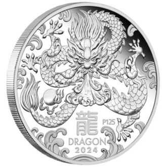 Nové vydanie austrálskej lunárnej série III mincovne v Perthe je venované roku draka. 
Drak je piate zviera v kalendári čínskeho zverokruhu. Piate číslo 12-ročnej série Lunar III obsahuje detailné zobrazenie mýtického tvora. Draka obklopujú štylizované vlny a horiaca perla. Dizajn tiež obsahuje čínsky znak pre „Dragon“, nápis „DRAGON 2024“ a značku mincovne „P125“ označujúcu 125. výročie Mincovne v Perthe. 
Na rube je zobrazený portrét kráľovnej Alžbety II., doplnený o dátumy jej vlády, nominálnu hodnotu a rýdzosť. 
Tí, ktorí sa narodili v znamení dr