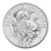 Bull of Clarence IV/X
Investujte do novej kolekcie produktov z dielne Britskej mincovne inšpirovanej kráľovskými Tudorovcami. 
Bull of Clarence je jedným z desiatich heraldických stvorení, ktoré strážia priekopu pred palácom Hampton Court v podobe hrôzostrašných sôch. Stelesňujú silu dynastie Tudorovcov a symbolizujú predkov Henricha VIII. a jeho tretej manželky Jane Seymourovej. Tradícia mýtických zvierat reprezentujúcich hodnoty a črty kráľovstva sa začala stáročia skôr, keď sa na vlajkách a transparentoch na bojisku objavovali heraldické bytosti, aby zjednotili a nasmerovali armády ako aj vniesli strach do nepriateľa.
V poradí sa jedná o štvrtú mincu avšak ide o prvú mincu v zbierke s oficiálnym mincovým portrétom Jeho Veličenstva kráľa Karola III.
Reverz mince od Davida Lawrencea zobrazuje Bull of Clarence z vodného mosta v Royal Beasts of Hampton Court Palace. Na líci mince tejto série je prvý krát portrét Jeho Veličenstva kráľa Karola III.
