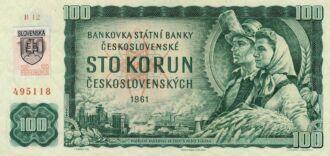·         100 Sk/Kčs, 1961 kolkovaná, Séria "B12"
·         Stav: UNC
·         SR3.
 
 
 
