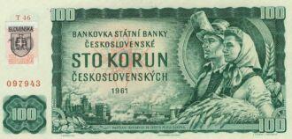 ·         100 Sk/Kčs, 1961 kolkovaná, Séria "T46"
·         Stav: UNC
·         SR3.
 
 
 