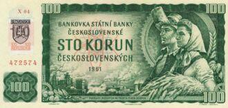 ·         100 Sk/Kčs, 1961 kolkovaná, Séria "X04"
·         Stav: UNC
·         SR3.
 
 
 