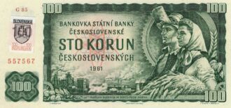 ·         100 Sk/Kčs, 1961 kolkovaná, Séria "G85"
·         Druhé vydanie - 18,50 mm číslovač
·         Stav: UNC
·         SR3.
 
 
 