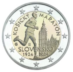 662734-2eur_2024_slovensko_pamatna-minca_kosicky-maraton_rolka-jpg Minca. 100. výročie založenia Medzinárodného maratónskeho behu v Košiciach.