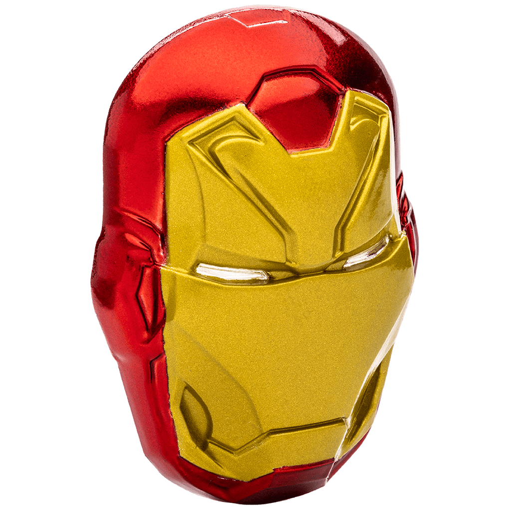 Táto minca z kolekcie Marvel je venovaná super hrdinovi a členovi Avengers Iron Man™. Minca vyrazená novozélandskou mincovňou z dvoch uncí 99,9 % rýdzeho striebra v kvalite proof kopíruje prilbu Iron Man™. Na rube mince sa nachádza označenie nominálnej hodnoty „PÄŤ DOLLARS“, rok vydania „2024“, hmotnosť a rýdzosť „2 OZ 999 FINE SILVER“ a erb Niue.
Za sofistikovaným brnením Iron Man™ stojí miliardár Tony Stark, jeden z najvplyvnejších ľudí na svete.
Iron Manova prilba poskytuje Tonymu head-up displej, ktorý mu poskytuje 360-stupňové videnie, prístup k informáciám o jeho okolí a nepriateľoch a možnosť vysielať a blokovať prenosy na akejkoľvek frekvencii.
Farebná strieborná minca Marvel™ Iron Man™ Helmet 2 Oz je celosvetovo limitovaná len na 1 000 kusov.
Dodáva sa v originálnej krabici vrátane certifikátu pravosti z mincovne Nového Zélandu.