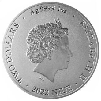 Strieborná bitcoinová minca 2022 s hmotnosťou 1 unce, vyrobená novozélandskou mincovňou, symbolizuje hodnotu striebra v milibitcoinoch (1/1000 BTC) v deň jej navrhnutia.
Táto výnimočná minca obsahuje jednu uncu rýdzeho striebra 999,9/1000 a má nominálnu hodnotu 2 NIUE doláre, doplnenú moderným a elegantným dizajnom, ktorý je jedinečný a zároveň krásny.
Na lícnej strane mince je zobrazený obraz kráľovnej Alžbety II. ako aj nominálna hodnota dva doláre.