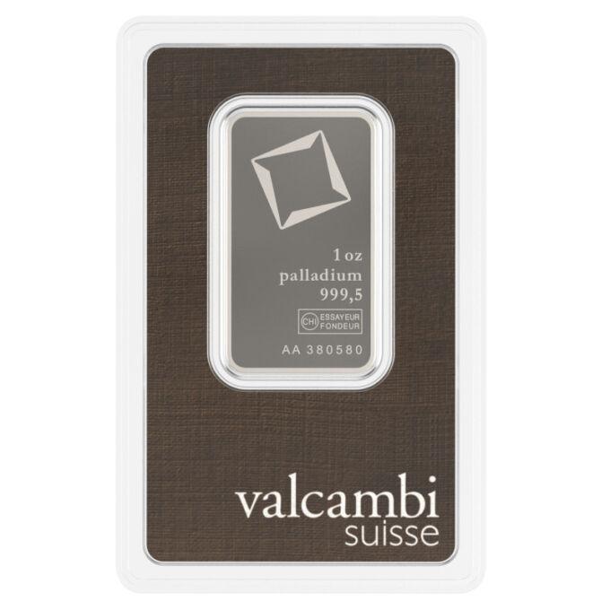 Produkty švajčiarskej spoločnosti Valcambi patria medzi jedny z najpredávanejších na svete. Spoločnosť razí investičné zlaté, strieborné, paládiové a platinové tehly.
Tehlička je zabalená v PET priehľadnom blistrovom balení spolu s certifikátom.