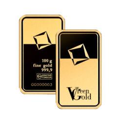 Valcambi Green Gold je produkt z prémiovej kvality zlata, ktorého pôvod je plne zdokumentovaný a nezávisle overený. Valcambi Green Gold pochádza z baní, ktoré dodržiavajú najvyššie štandardy starostlivosti o životné prostredie, zdravie, bezpečnosť ako aj ľudské práva svojej pracovnej sily.
Manipulácia a spracovanie zeleného zlata spoločnosťou Valcambi je v závode úplne oddelená od ostatnej produkcie už od príchodu, rafináciu, cez proces kontinuálneho odlievania s použitím vyhradených téglikov až po výrobu liatych a razených výrobkov.
Kedykoľvek uvidíte túto značku na produkte spoločnosti, budete vedieť, že bol vyrobený spoločnosťou Valcambi, ktorá dodržiava najprísnejšie zásady ochrany životného prostredia a ľudských práv.
Valcambi garantuje tie najvyššie štandardy pre "Valcambi Green Gold".