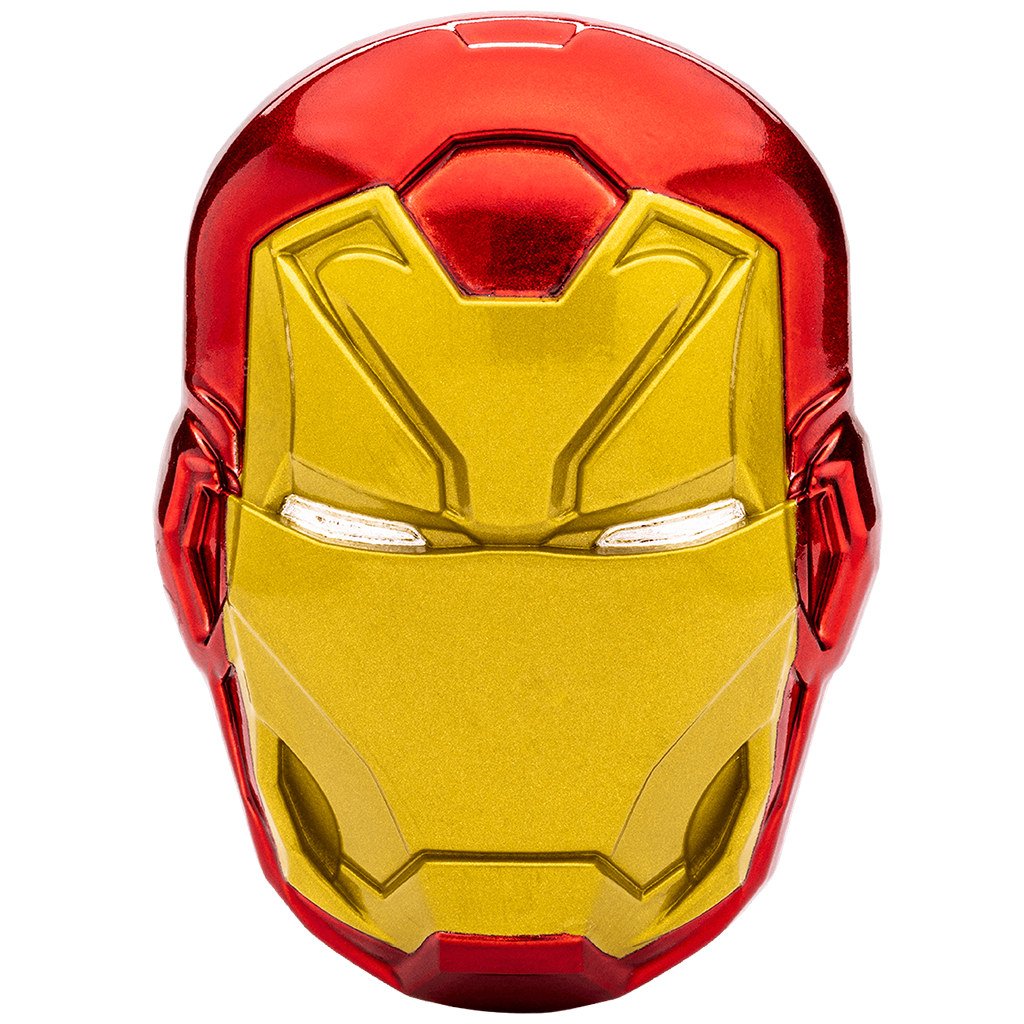 Táto minca z kolekcie Marvel je venovaná super hrdinovi a členovi Avengers Iron Man™. Minca vyrazená novozélandskou mincovňou z päť uncí 99,9 % rýdzeho striebra v kvalite proof kopíruje prilbu Iron Man™. Na rube mince sa nachádza označenie nominálnej hodnoty „PÄŤ DOLLARS“, rok vydania „2024“, hmotnosť a rýdzosť „5 OZ 999 FINE SILVER“ a erb Niue.
Za sofistikovaným brnením Iron Man™ stojí miliardár Tony Stark, jeden z najvplyvnejších ľudí na svete.
Iron Manova prilba poskytuje Tonymu head-up displej, ktorý mu poskytuje 360-stupňové videnie, prístup k informáciám o jeho okolí a nepriateľoch a možnosť vysielať a blokovať prenosy na akejkoľvek frekvencii.
Farebná strieborná minca Marvel™ Iron Man™ Helmet 5 Oz je celosvetovo limitovaná len na 500 kusov.
Dodáva sa v originálnej krabici vrátane certifikátu pravosti z mincovne Nového Zélandu.