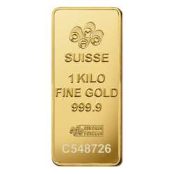 Investičná zlatá tehla PAMP Suisse "Lady Fortuna", 1 kg, razená (Minted), rýdzosť 999,9/1000, Švajčiarsko.