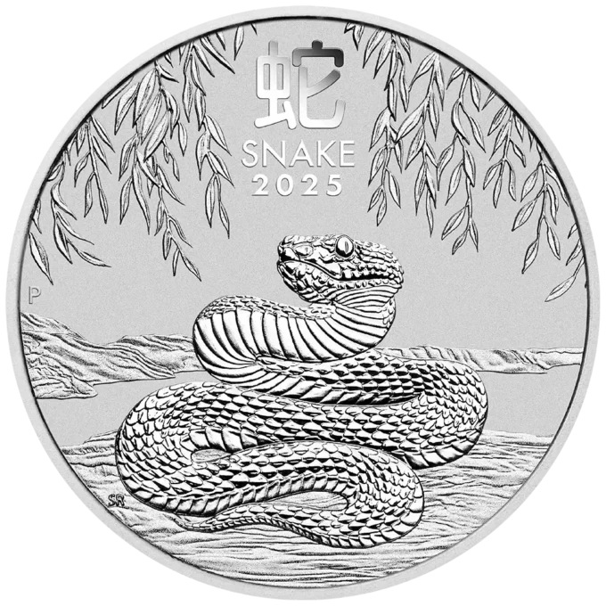245146-lunariii_2025_had_silver_coin_1kg_1-webp Nové vydanie austrálskej lunárnej série III mincovne v Perthe je venované roku hada.