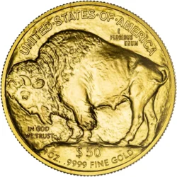 Americká zlatá minca „Buffalo“ 2011 bola vyrazená z jednej unce 99,99 rýdzeho zlata.
