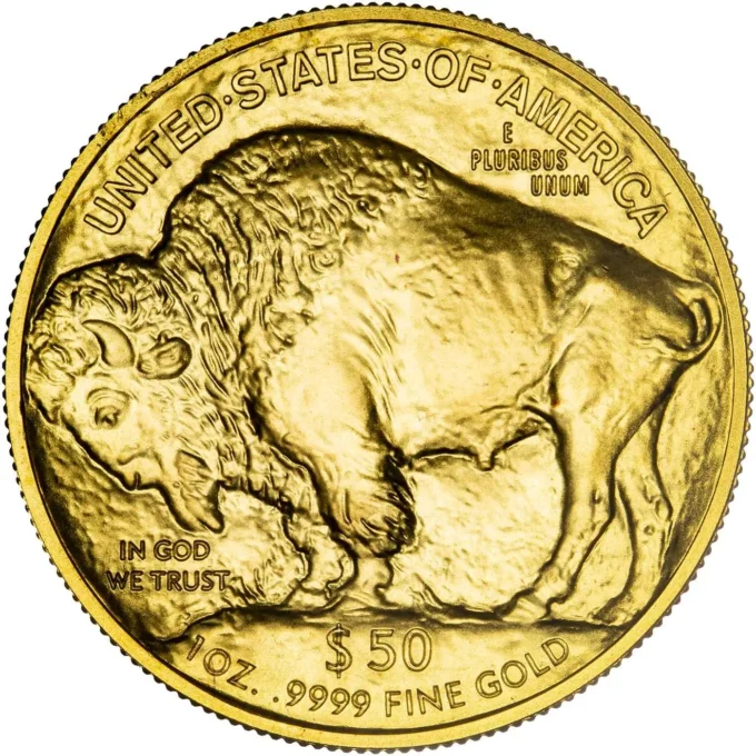 Americká zlatá minca „Buffalo“ 2011 bola vyrazená z jednej unce 99,99 rýdzeho zlata.