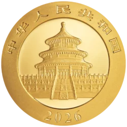 111306-panda_2026_1g_gold_coin_2-webp Zlatá investičná minca Panda 1 g, rýdzosť zlata 999,9/1000, ročník 2026. Motív pandy sa každý rok mení.