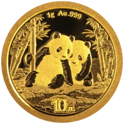 162330-panda_2026_1g_gold_coin_1-webp Zlatá investičná minca Panda 1 g, rýdzosť zlata 999,9/1000, ročník 2026. Motív pandy sa každý rok mení.