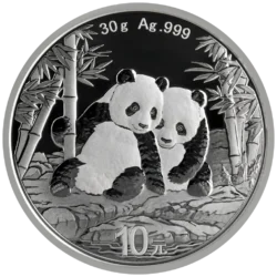 123032-panda_2026_30g_silver_coin_1-webp Strieborná investičná minca Panda 30 g, rýdzosť striebra 999/1000, ročník 2026. Motív pandy sa každý rok mení.