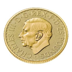 498722-britannia_2026_1-4_oz_gold_coin_4-webp Minca Britannia 1/4 oz, ročník 2026 je vyrazená Britskou kráľovskou mincovňou z 1/4 unce 99,99% rýdzeho zlata.