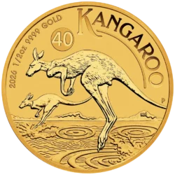 167638-kangaroo_2026_gold_coin_1-2oz_1-webp Zlatá minca. Kengura - najslávnejší vačkovec Austrálie.