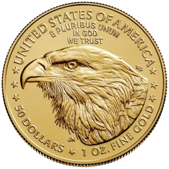 Minca American Eagle 2026 je razená americkou mincovňou z jednej unce zlata.