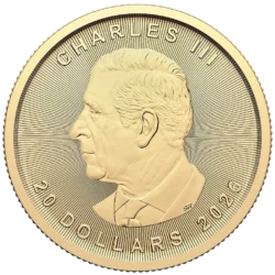 243076-maple_leaf_gold_coin_2026_1-2oz_2-webp Zlatá investičná minca Maple Leaf, 1/2 Oz (15,55 g), rýdzosť 999,9/1000, nominálna hodnota 20 CAD, ročník 2026, Kanadská kráľovská mincovňa.