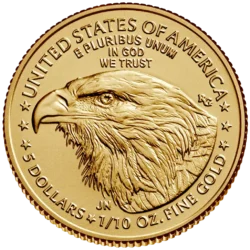 202942-american_eagle_2026_gold_coin_1-10oz_2-webp Minca American Eagle 2026 je razená americkou mincovňou z jednej desatiny unce zlata v UNC kvalite.