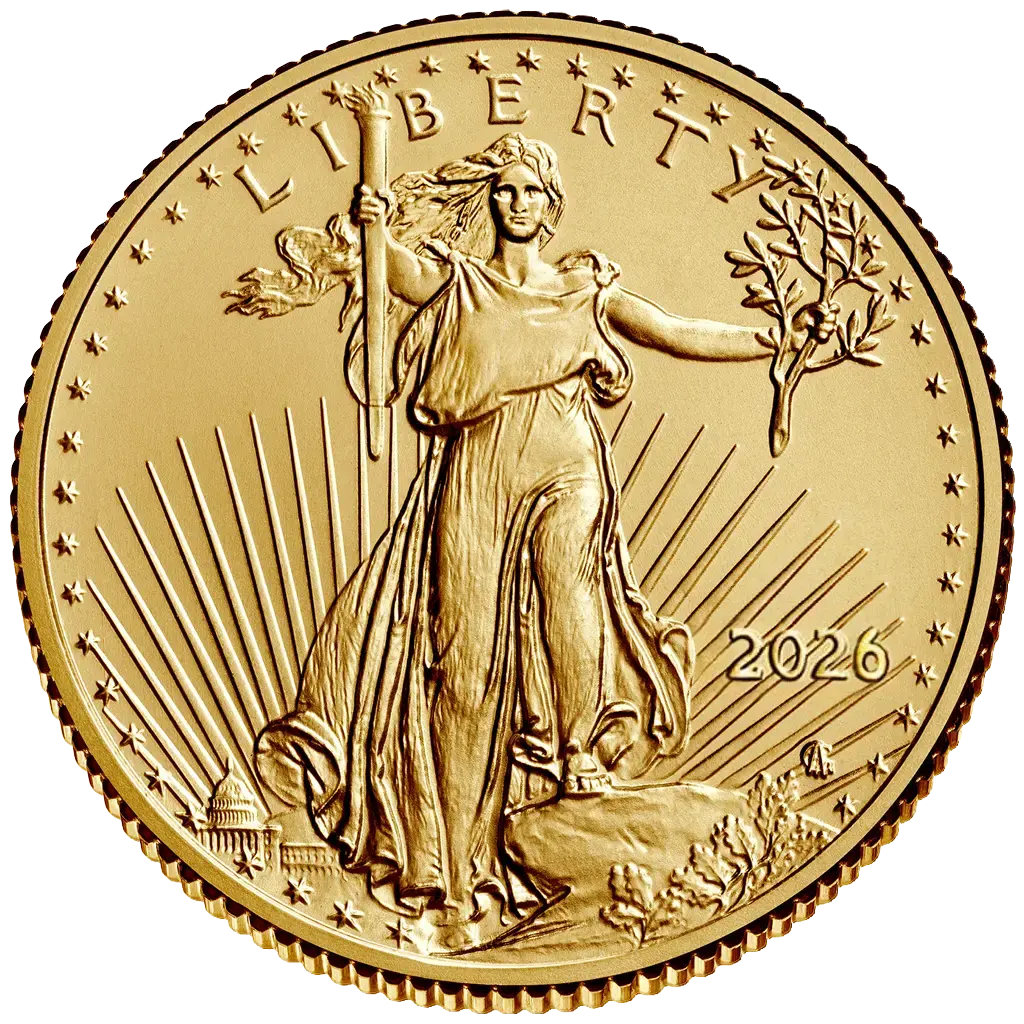 Minca American Eagle 2026 je razená americkou mincovňou z&nbsp;1/4 unce zlata v&nbsp;UNC kvalite.
Na motíve je Lady Liberty kráčajúca sebavedomo proti slnečným lúčom. V pravej ruke drží pochodeň a v ľavej olivovú ratolesť, ktorá symbolizuje mier. Na rube je vyobrazený americký orol bielohlavý.
Nový dizajn vytvorila Jennie Norris a zobrazuje pôsobivý detailný portrét orla, ktorý je obklopený nápismi "SPOJENÉ ŠTÁTY AMERICKÉ" a "1/4 OZ. FINE GOLD -&nbsp;10 DOLLARS".
Populárna minca American Gold Eagle s novým dizajnom je dodávaná voľne – bez obalu.