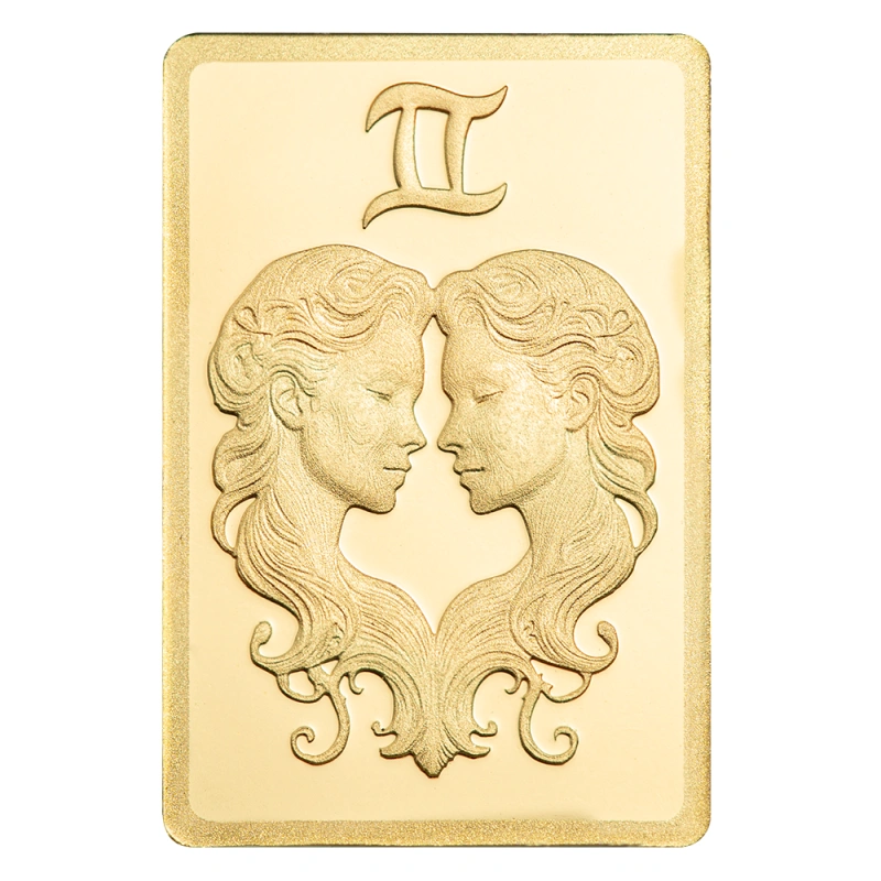 143698-pamp_zodiac_gemini_gold_bar_0-5g_3-webp Zlatá investičná tehla. Blíženci (21. máj - 20. jún) sú tretím znamením zverokruhu a symbolizujú zvedavosť, komunikáciu a všestrannosť.