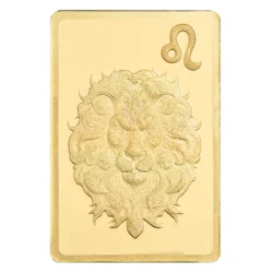 148618-pamp_zodiac_leo_gold_bar_0-5g_3-webp Zlatá investičná tehla. Lev (23. júl - 22. august) je piatym znamením zverokruhu a symbolizuje odvahu, sebadôveru a prirodzené vodcovstvo.