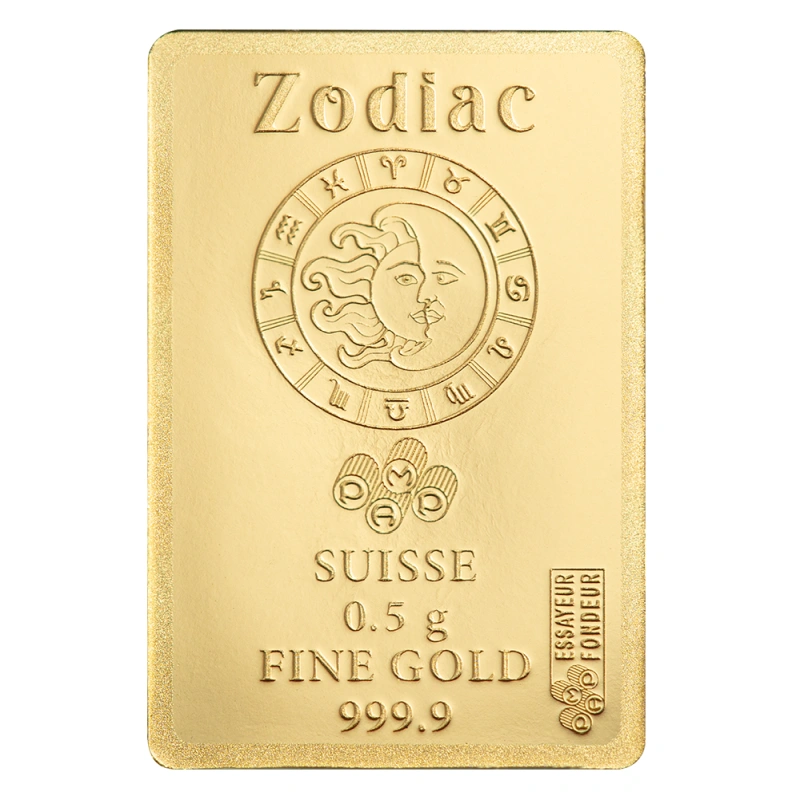 124312-pamp_pisces_gold_bar_0-5g_4-webp Zlatá investičná tehla. Ryby (20. február - 20. marec) sú dvanástym znamením zverokruhu a symbolizujú citlivosť, intuiciu a duchovnú hĺbku.