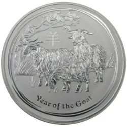 32712-lunar_ii_2017_goat_silver_coin_1kg_1-webp Strieborná minca Lunár II. – Rok Koza (2015) od Perth Mint, súčasť druhej série obľúbeného cyklu venovaného čínskemu zverokruhu (2008 – 2019).