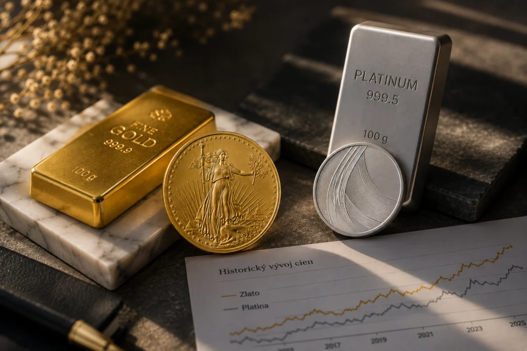 Platina alebo zlato aké sú hlavné rozdiely
