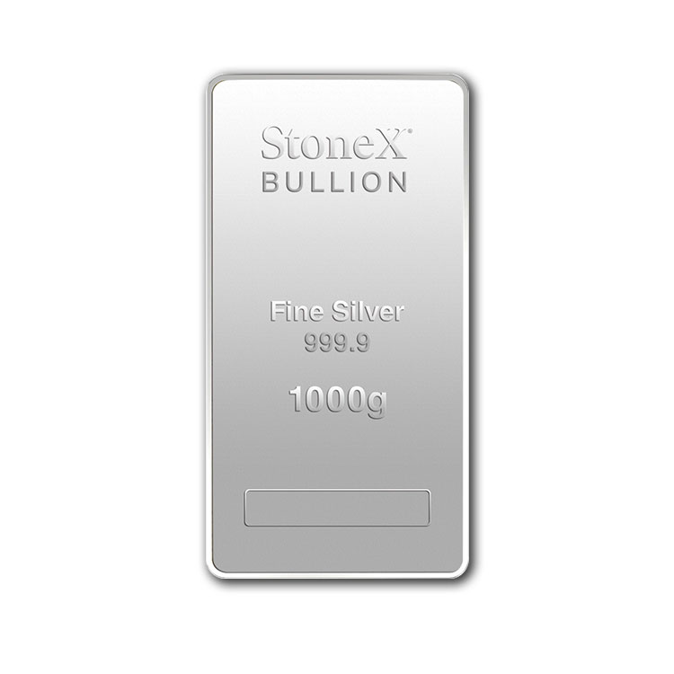 S rýdzosťou 999,9 a lesklým povrchom je 1 kg strieborná mincová tehlička StoneX fantastickou investičnou príležitosťou.