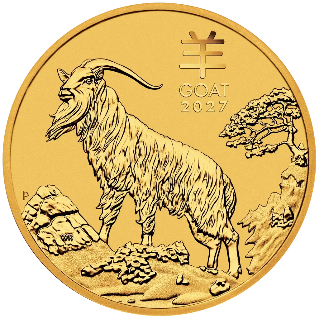 Nová investičná zlatá minca,emisia Austrálskej lunárnej série III od Perth Mint je venovaná roku kozy.