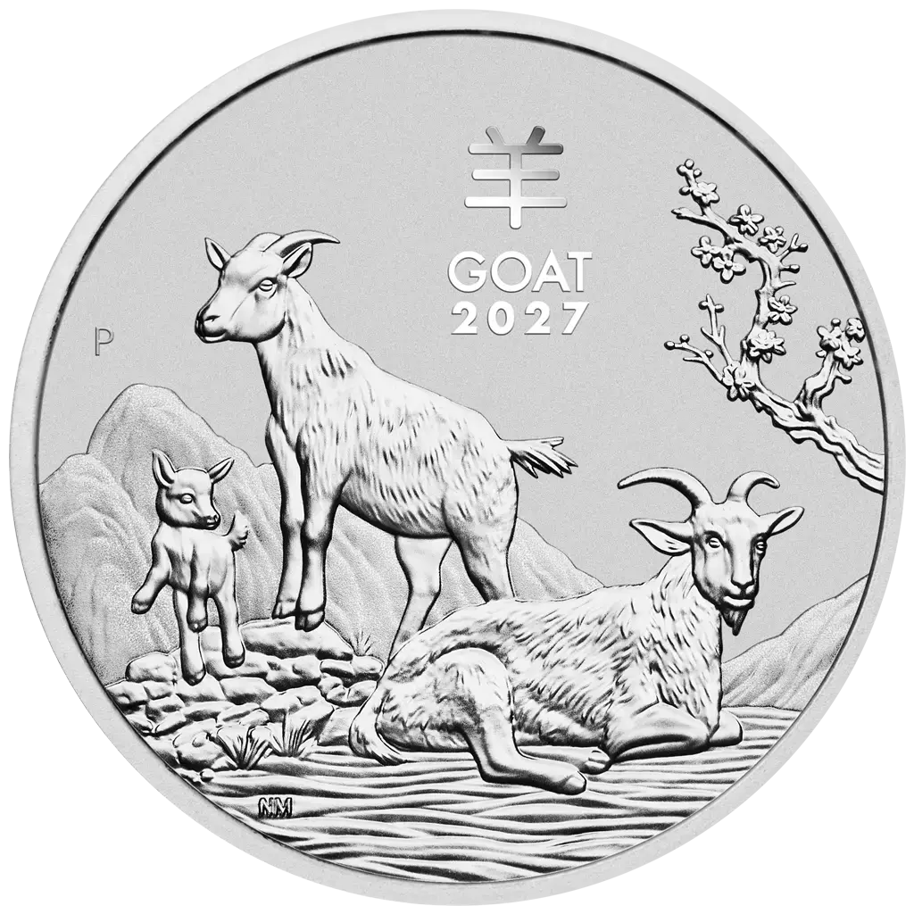 Nová investičná strieborná minca,emisia Austrálskej lunárnej série III od Perth Mint je venovaná roku kozy.