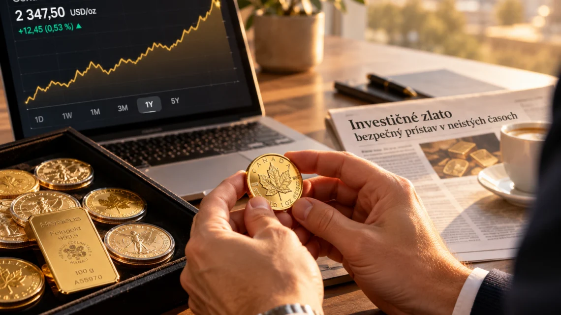Investičné zlato ako bezpečný prístav počas ekonomických kríz a neistoty na finančných trhoch