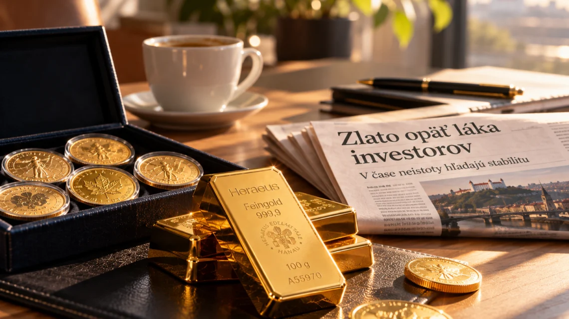 Investičné zlaté tehličky pri poklese svetovej ceny zlata v októbri 2026