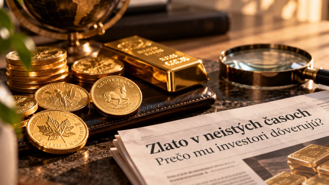 Investičné zlaté tehličky pri poklese svetovej ceny zlata v októbri 2026